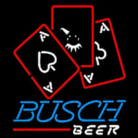 Busch Ace And Poker Beer Sign Leuchtreklame