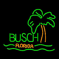 Busch Florida with Palm Tree Beer Sign Leuchtreklame