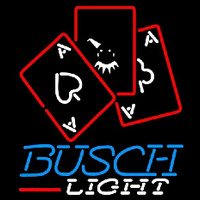 Busch Light Ace And Poker Beer Sign Leuchtreklame