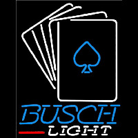 Busch Light Cards Beer Sign Leuchtreklame