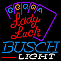 Busch Light Lady Luck Series Beer Sign Leuchtreklame