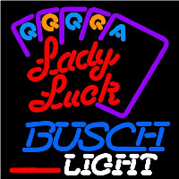 Busch Light Lady Luck Series Beer Sign Leuchtreklame