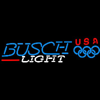 Busch Light Olympic Beer Sign Leuchtreklame