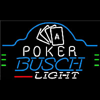Busch Light Poker Ace Cards Beer Sign Leuchtreklame