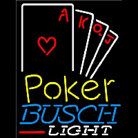 Busch Light Poker Ace Series Beer Sign Leuchtreklame