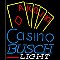 Busch Light Poker Casino Ace Series Beer Sign Leuchtreklame