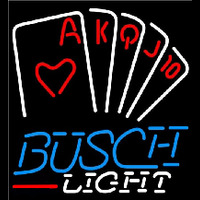 Busch Light Poker Series Beer Sign Leuchtreklame
