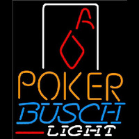 Busch Light Poker Squver Ace Beer Sign Leuchtreklame