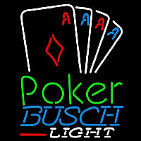 Busch Light Poker Tournament Beer Sign Leuchtreklame