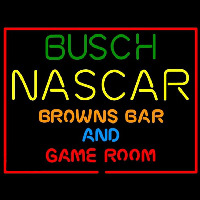 Busch NASCAR Browns Bar and Game Room Leuchtreklame