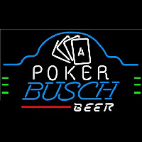 Busch Poker Ace Cards Beer Sign Leuchtreklame