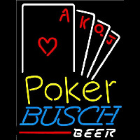 Busch Poker Ace Series Beer Sign Leuchtreklame