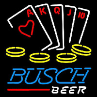 Busch Poker Ace Series Beer Sign Leuchtreklame