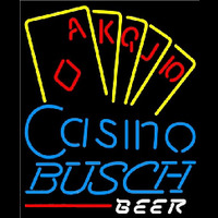 Busch Poker Casino Ace Series Beer Sign Leuchtreklame