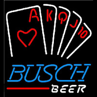 Busch Poker Series Beer Sign Leuchtreklame