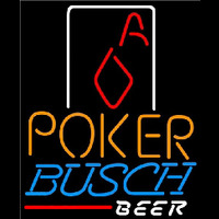 Busch Poker Squver Ace Beer Sign Leuchtreklame
