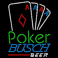 Busch Poker Tournament Beer Sign Leuchtreklame