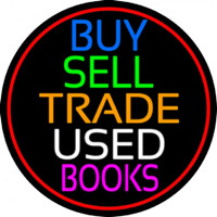 Buy Sell Trade Used Books Leuchtreklame