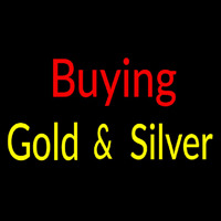 Buying Gold And Silver Block Leuchtreklame