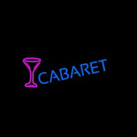 Cabaret With Wine Glass Leuchtreklame