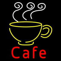 Cafe With Coffee Mug Leuchtreklame