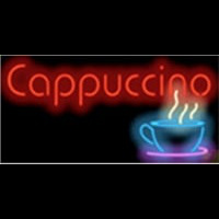 Cappuccino Cafe Food Leuchtreklame