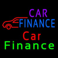 Car Finance With Car Leuchtreklame