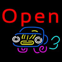 Car Open Leuchtreklame