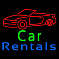 Car Rentals Leuchtreklame