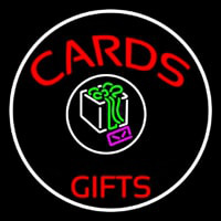 Cards And Gifts Block Logo Leuchtreklame
