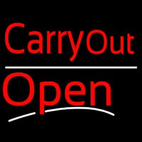 Carry Out Open Leuchtreklame