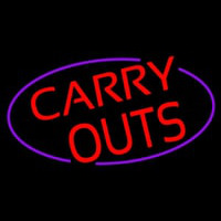 Carry Outs Leuchtreklame