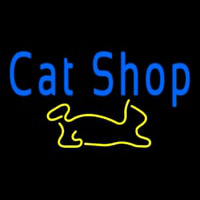 Cat Shop Leuchtreklame