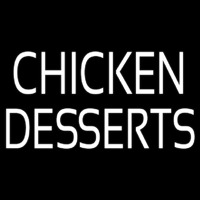 Chicken Desserts Leuchtreklame