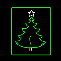 Christmas Tree Logo Leuchtreklame