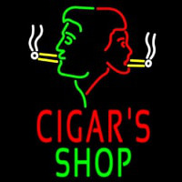 Cigars Shop With Logo Leuchtreklame