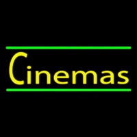 Cinemas With Green Line Leuchtreklame