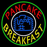 Circle Pancake Breakfast Leuchtreklame