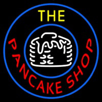 Circle The Pancake Shop Leuchtreklame