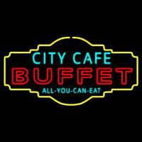 City Cafe All You Can Eat Buffet Leuchtreklame