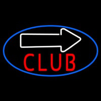 Club With Arrow Leuchtreklame