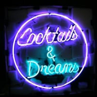 Cocktails And Dreams Neon Bier Bar Reklame