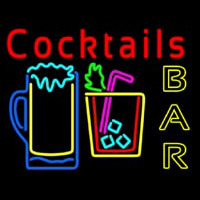Cocktails Bar Open Leuchtreklame