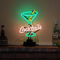 Cocktails Glass 2 Desktop Leuchtreklame