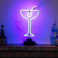 Cocktails Glass Desktop Leuchtreklame