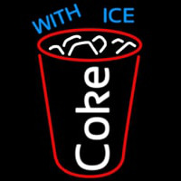 Coke with Ice Cup Leuchtreklame
