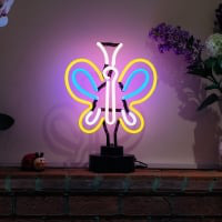 Colorful Butterfly Desktop Leuchtreklame
