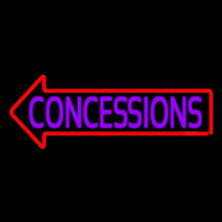 Concessions With Red Arrow Leuchtreklame