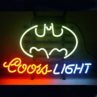 Coors Batman Bier Bar Offen Leuchtreklame