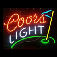 Coors Golf Bier Bar Offen Leuchtreklame
